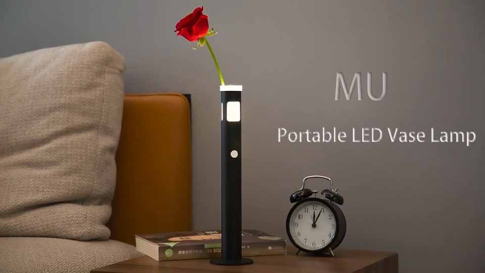 Kabellose Vase Lampe Mus Bedienung: Blumenarrangement, Touch-Dimm usw..